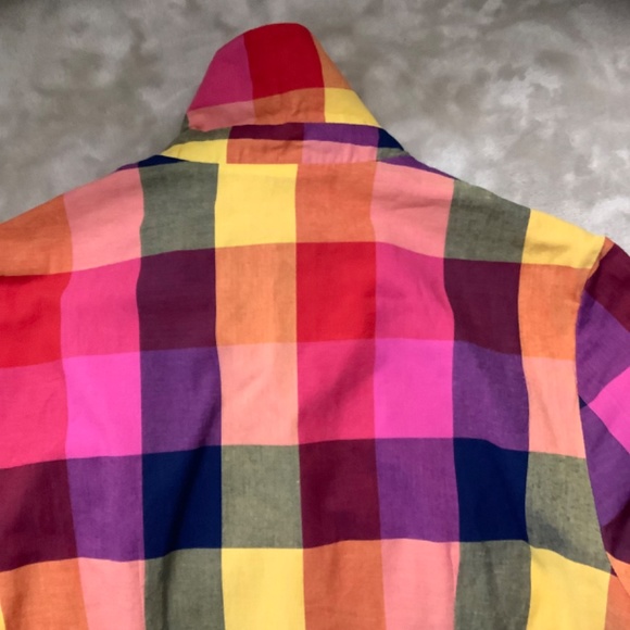 Emily and Fin Pink/Multicolored Button Down Dress Size US XS UK 8 EU 36 - Picture 4 of 13